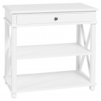 Manto Bedside Table Large White