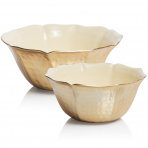 Bazaar Lotus Bowl Set/2 Cream