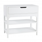 Arco Large Bedside Table White