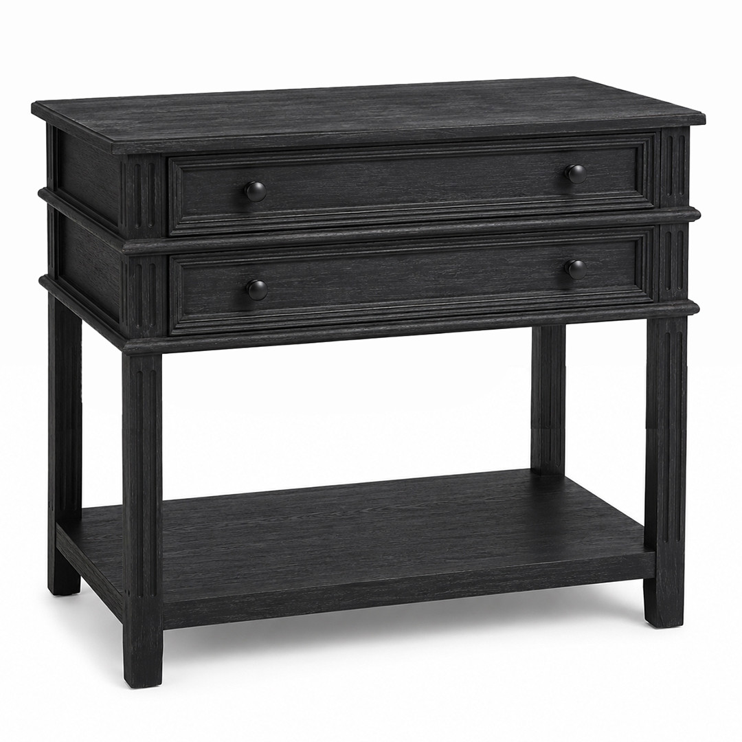 Maine Large Bedside / Black Maine Large Bedside / Black