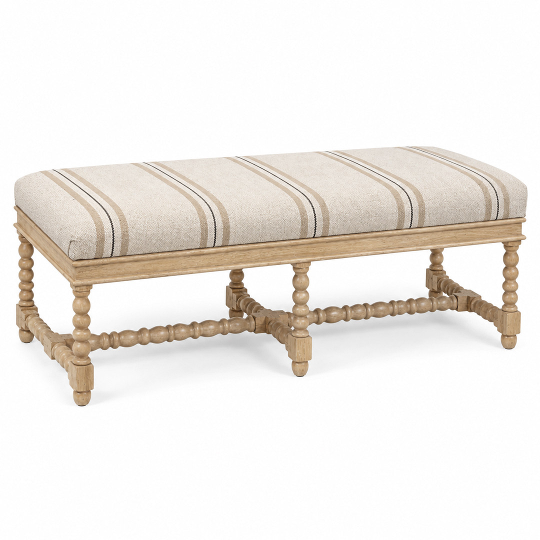 Bobbin Ottoman / Stripe