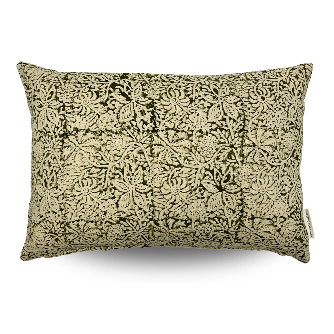 Clovelly Morris Cushion Cover Olive