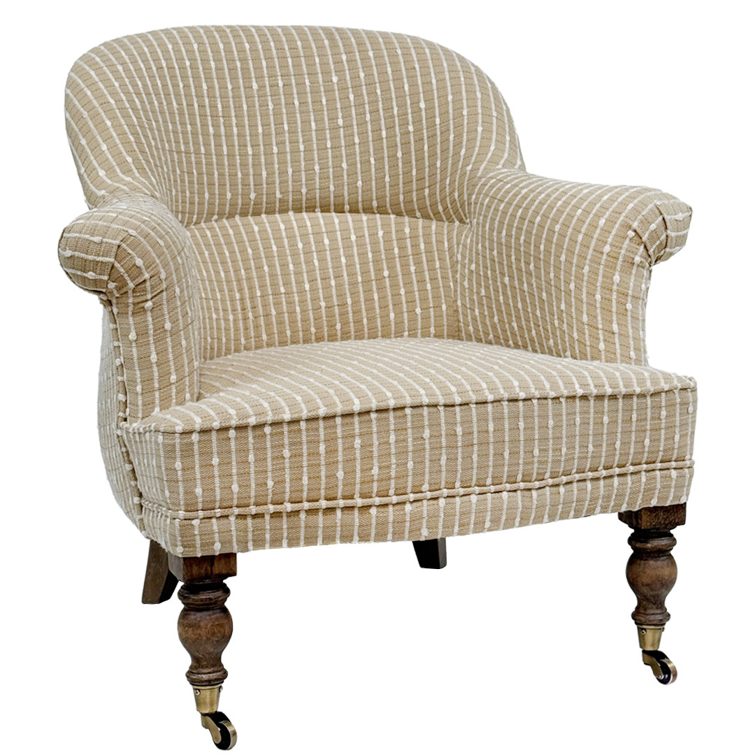 Halston Slipper Chair / Stripe