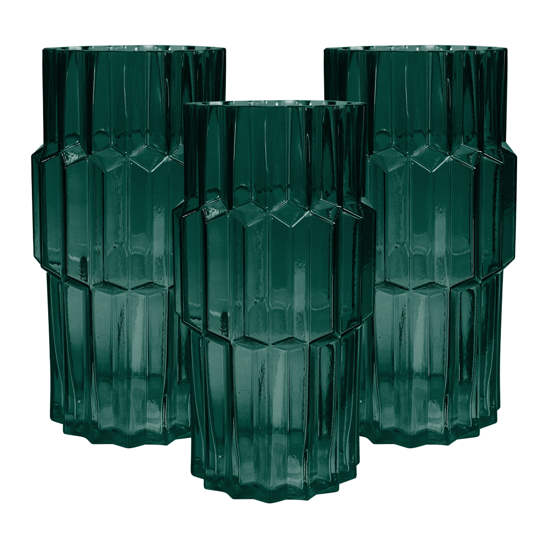 Lune Deco Vases Jade Set/3 Lrg