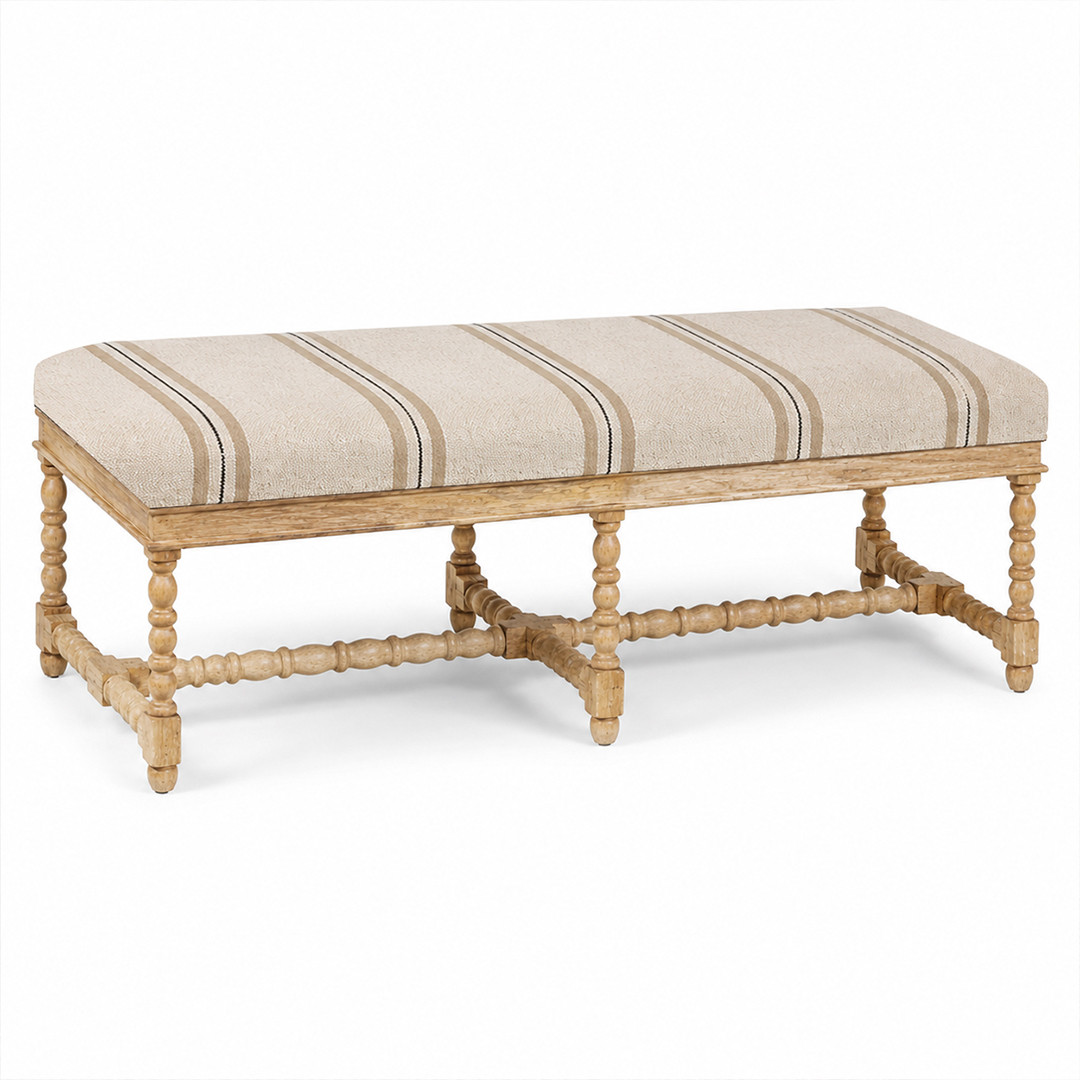 Bobbin Ottoman / Stripe