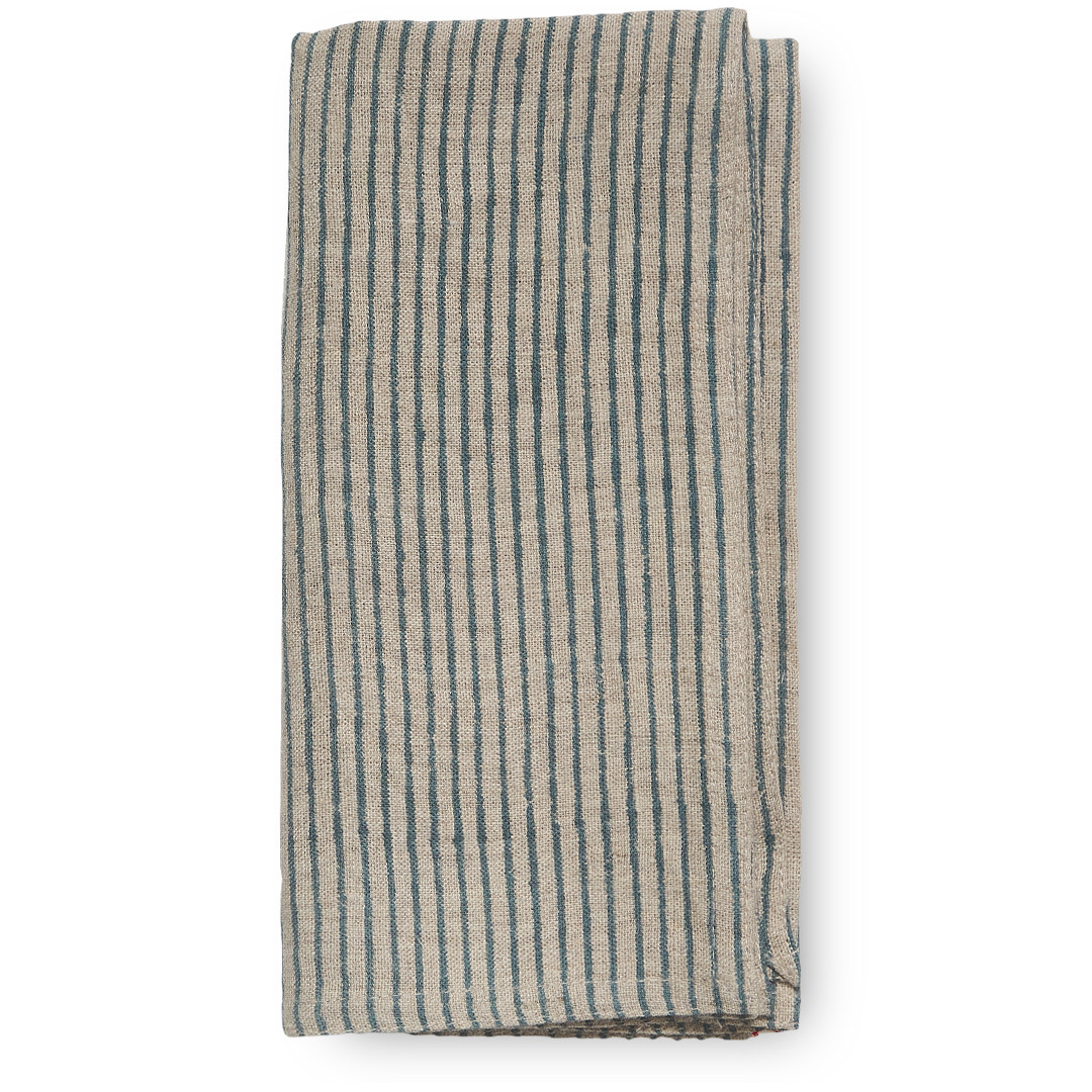 Adela Stripe Napkin Set/4 / Blue