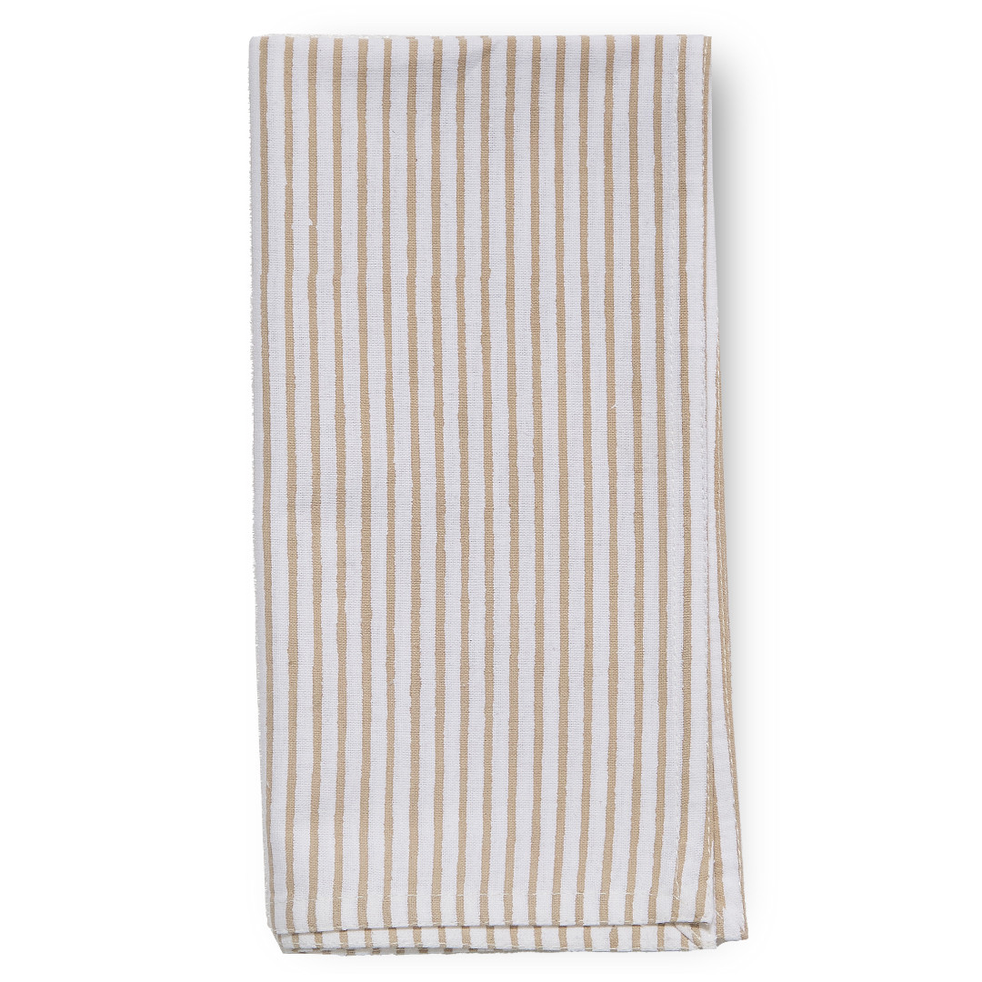 Bromley Stripe Napkin / Taupe