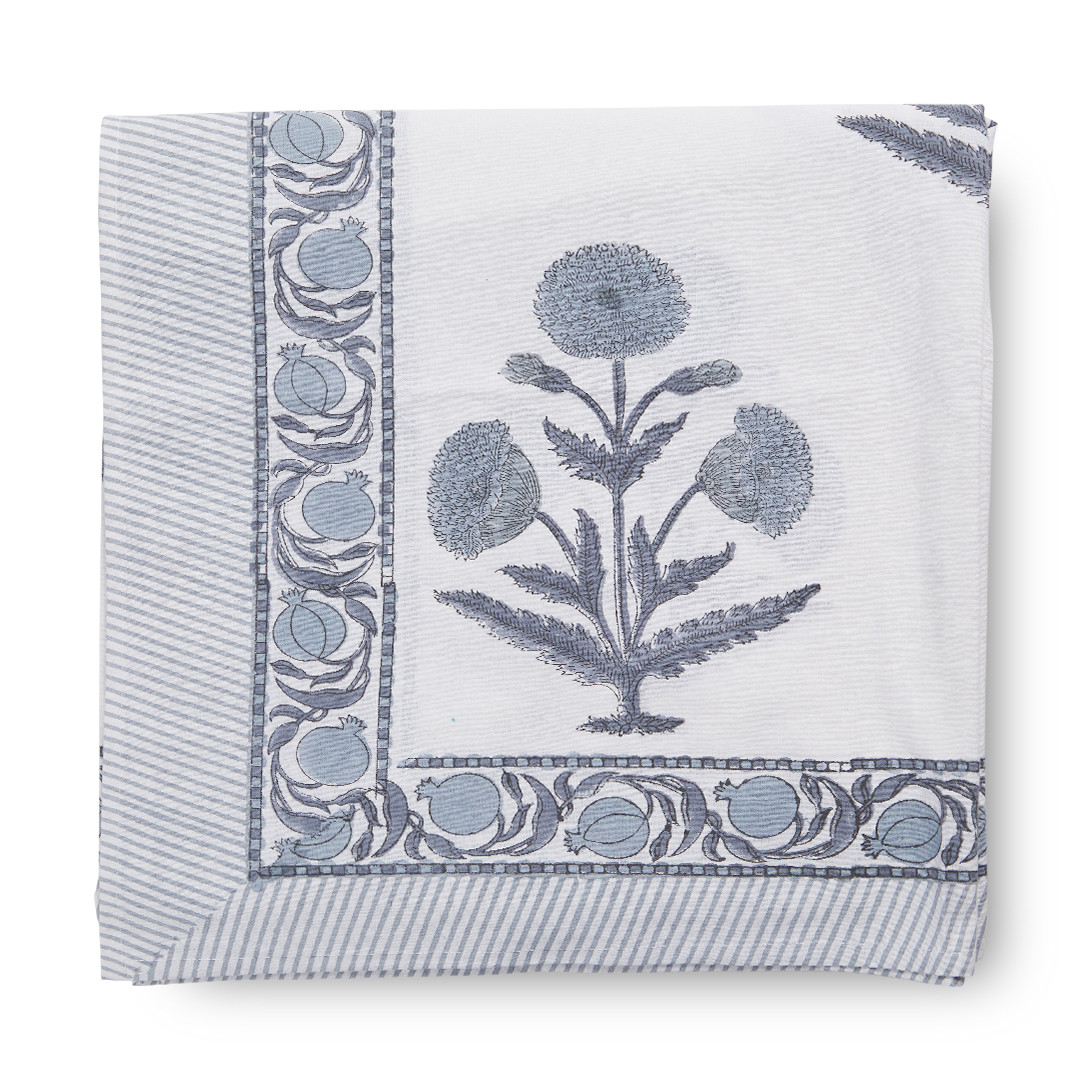 Tableau Poppy Tablecloth Blue / Large