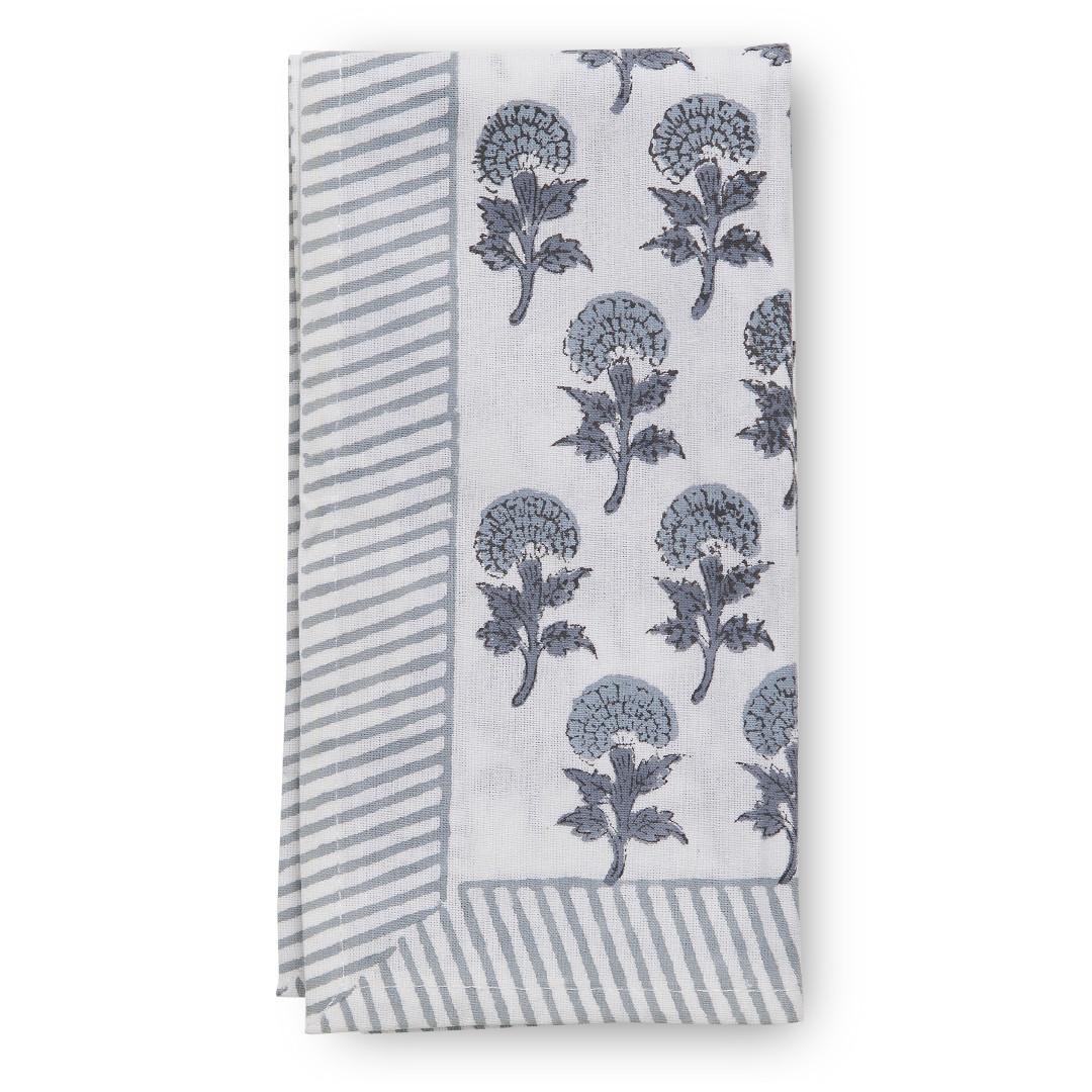 Tableau Poppy Napkin Blue / Set/4