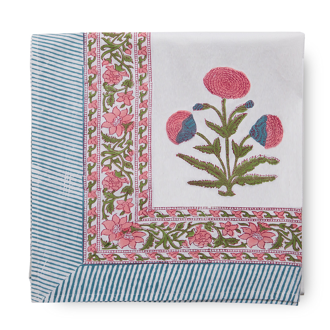 Tableau Poppy Tablecloth Pink / Large