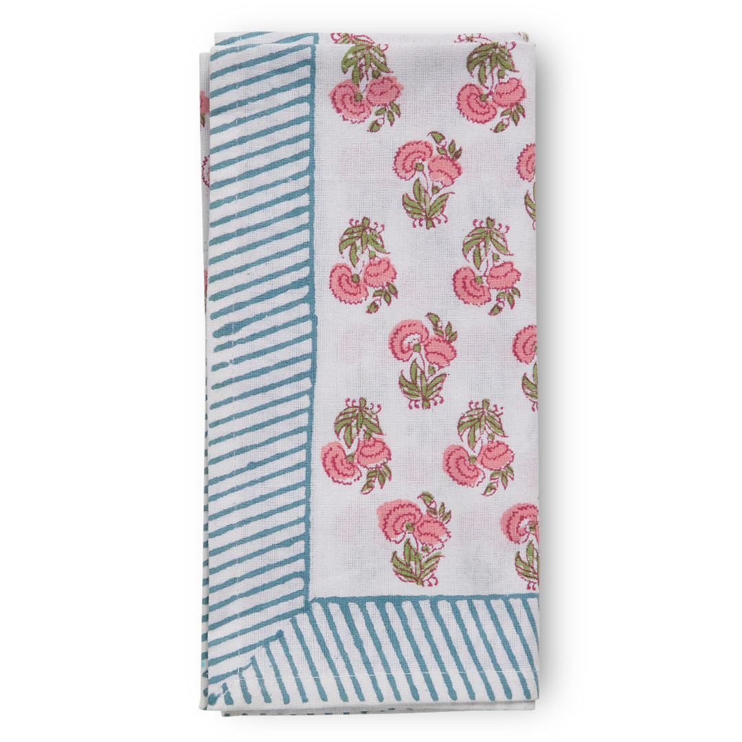 Tableau Poppy Napkin Pink / Set/4